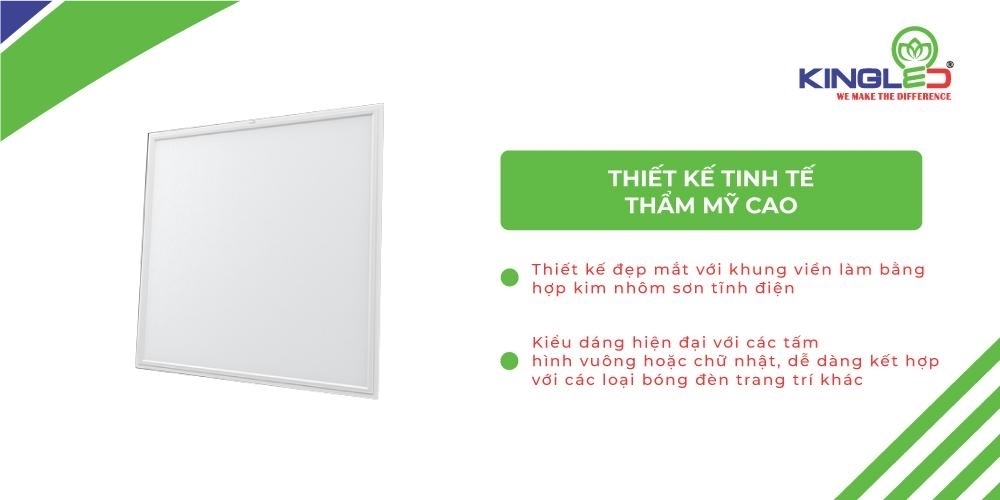 Thiết kế tinh tế có tính thẩm mỹ cao